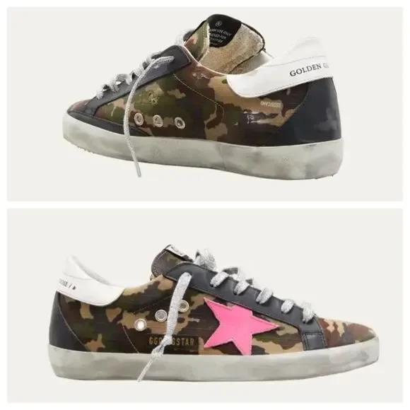 Golden Goose Superstar Camouflage Sneakers. EU size 39 / US size 9 - Picture 2 of 16
